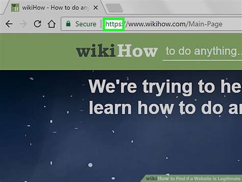 verify a website is legitimate.